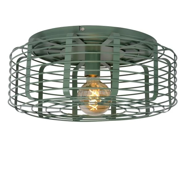 Lucide MELOPEE - Flush ceiling light - Ø 45 cm - 1xE27 - Turquoise - detail 1